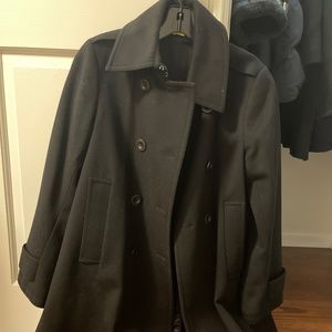 Theory black swing pea coat